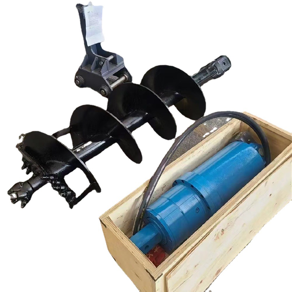 Post Hole Digger - Personalizzazione Disponibile, Trivella Idraulica per Escavatore,