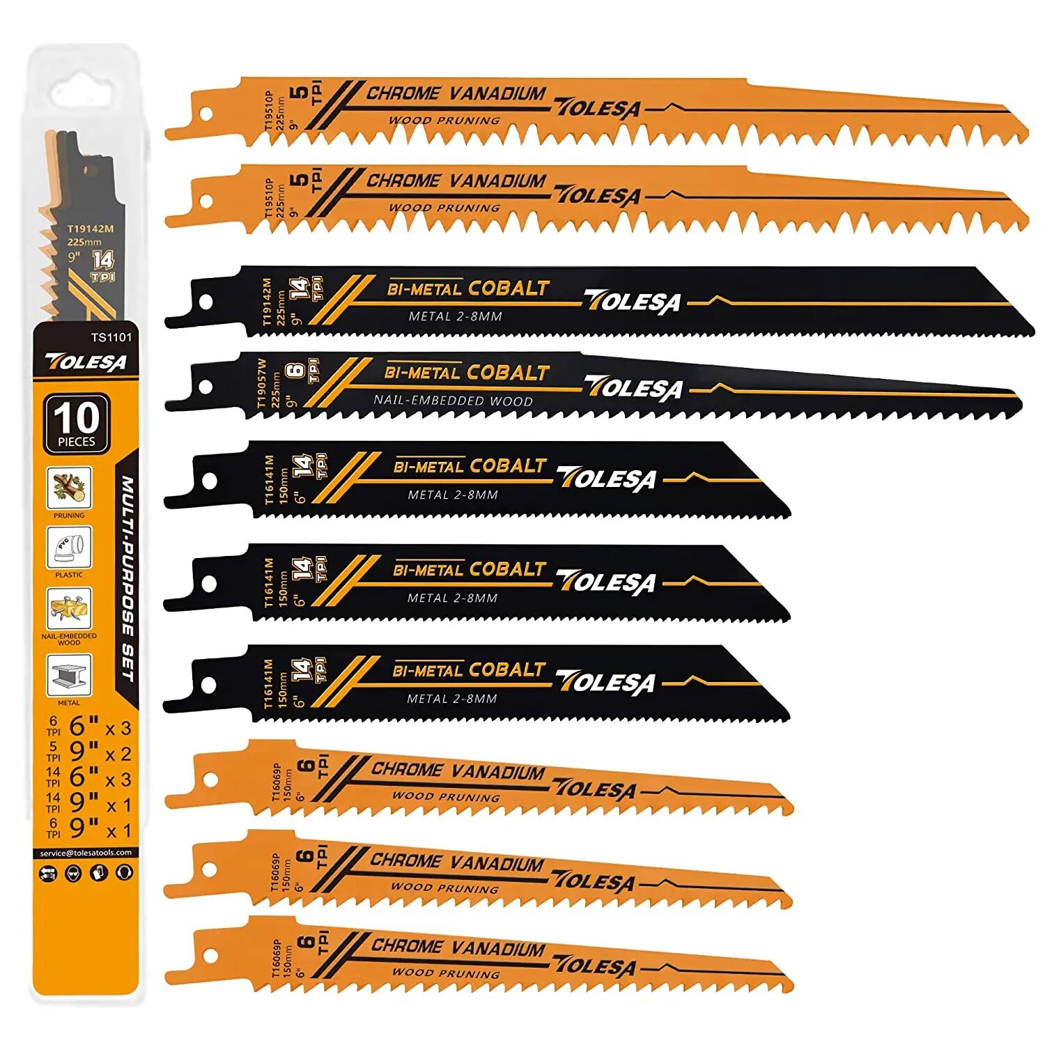 Brick Cutting Saw - TOLESA 10PCS Lame per sega bi-metalliche