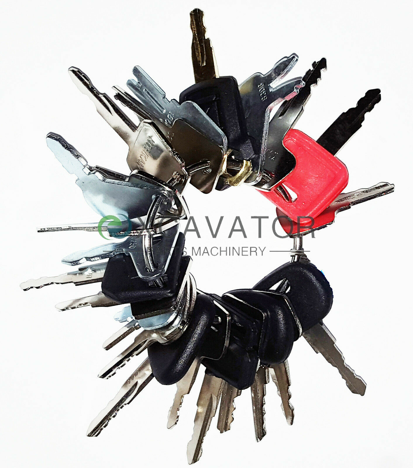 Heavy Equipment In Construction - Set di 23 chiavi di accensione