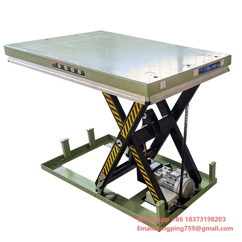 Scissor Lift Table Hydraulic - Tavolo Elevatore Elettrico 1T, Piattaforma di
