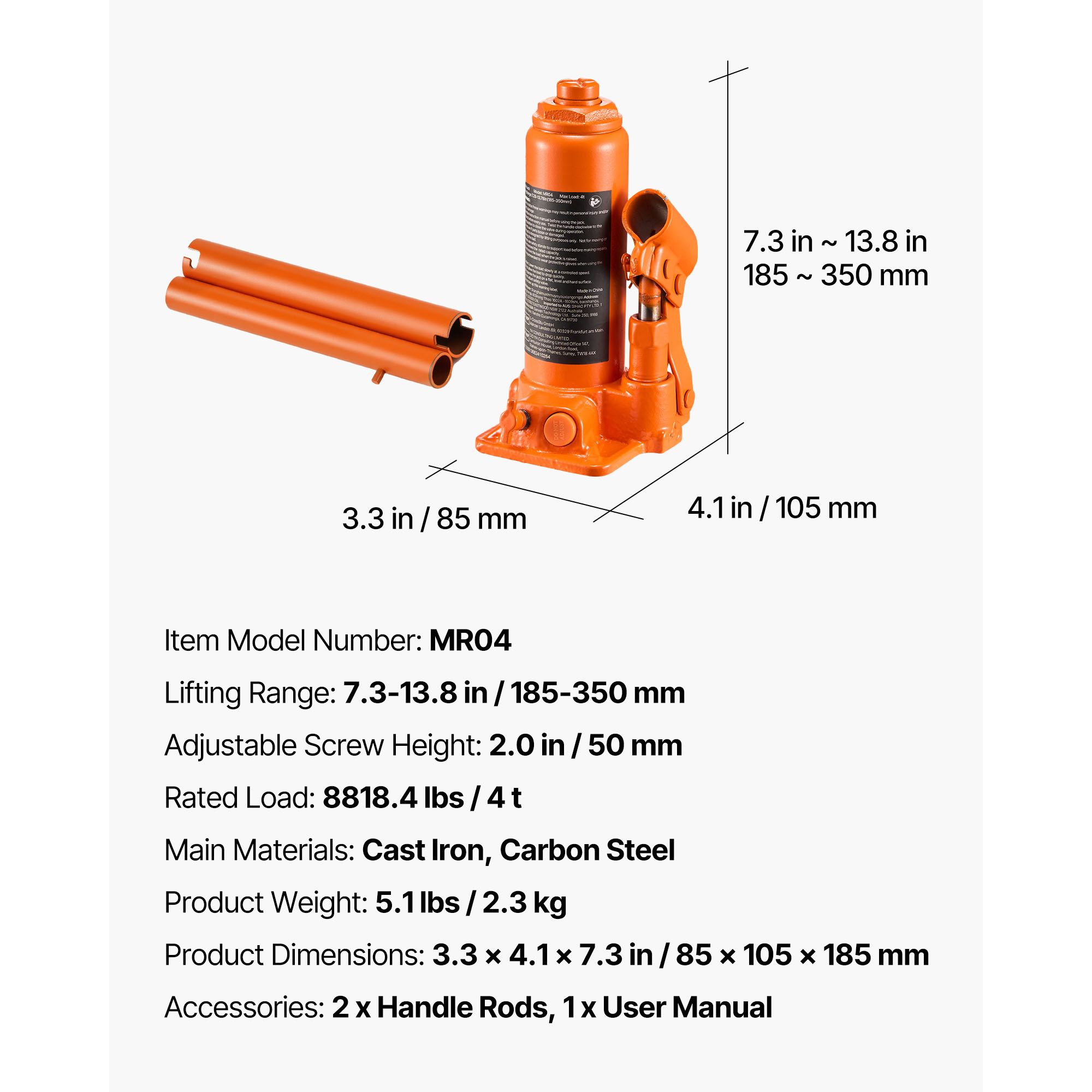 Martinetto idraulico a bottigl - Welding Heavy Equipment recensione e prezzo