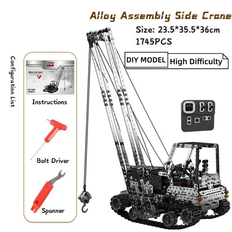 Gru RC in Metallo Fai-da-Te co - Heavy Equipment Vehicles recensione e prezzo