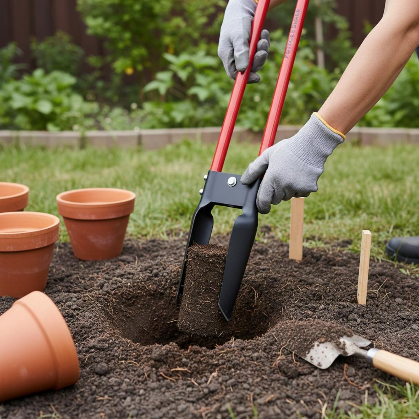 Set di 2 Scavatori Manuali per - Post Hole Digger recensione e prezzo