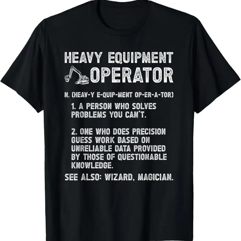 Maglietta con stampa operatore - Heavy Equipment Definition recensione e prezzo