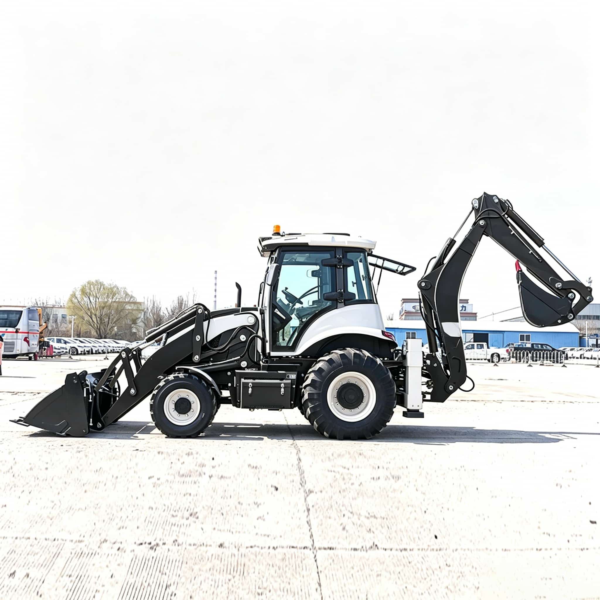 Escavatore con caricatore post - Tractor Backhoe recensione e prezzo