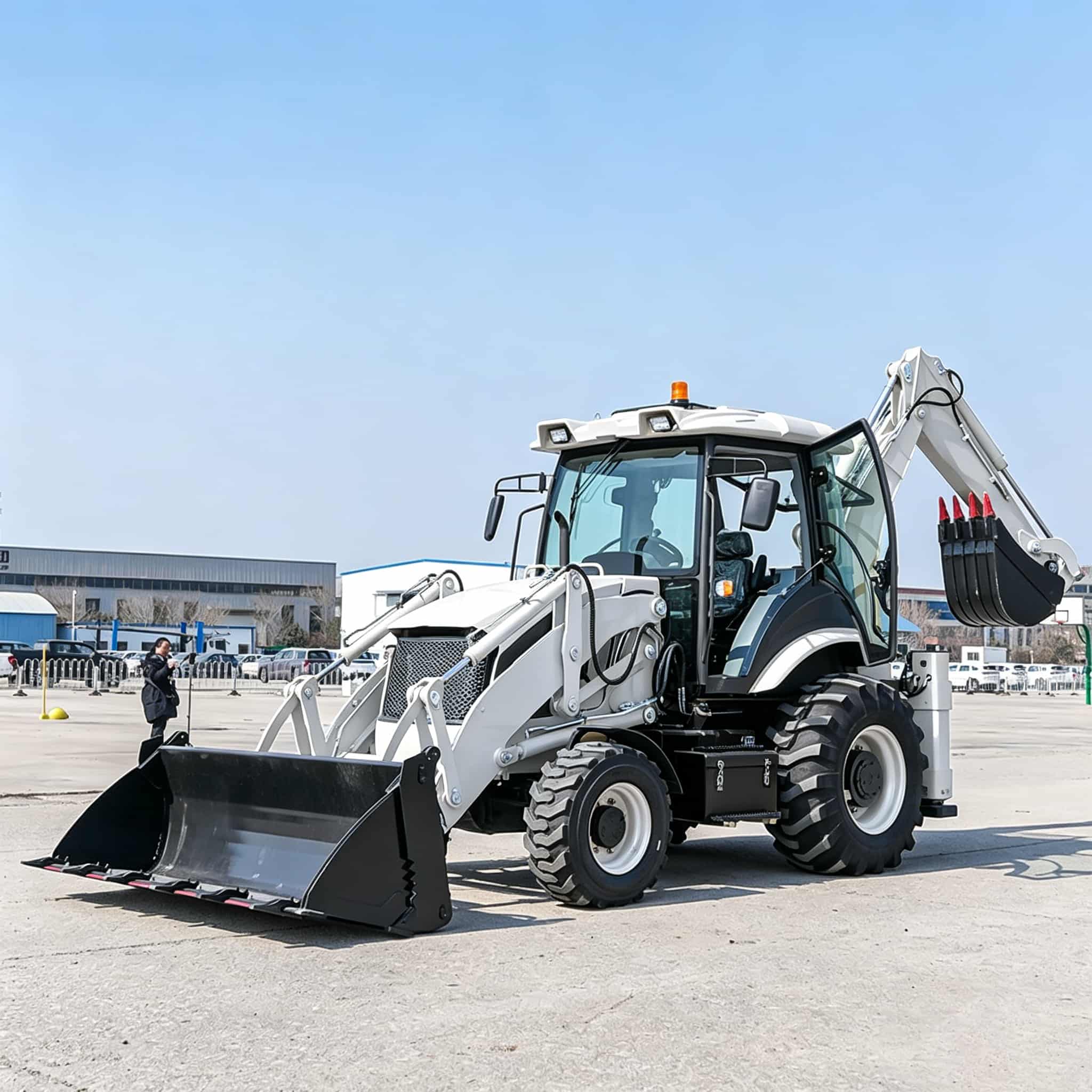 Escavatore con caricatore post - Tractor Backhoe recensione e prezzo