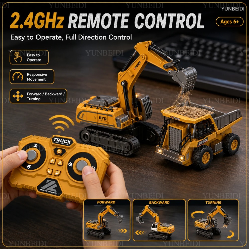 Mini auto telecomandata in leg - Heavy Equipment Crane recensione e prezzo